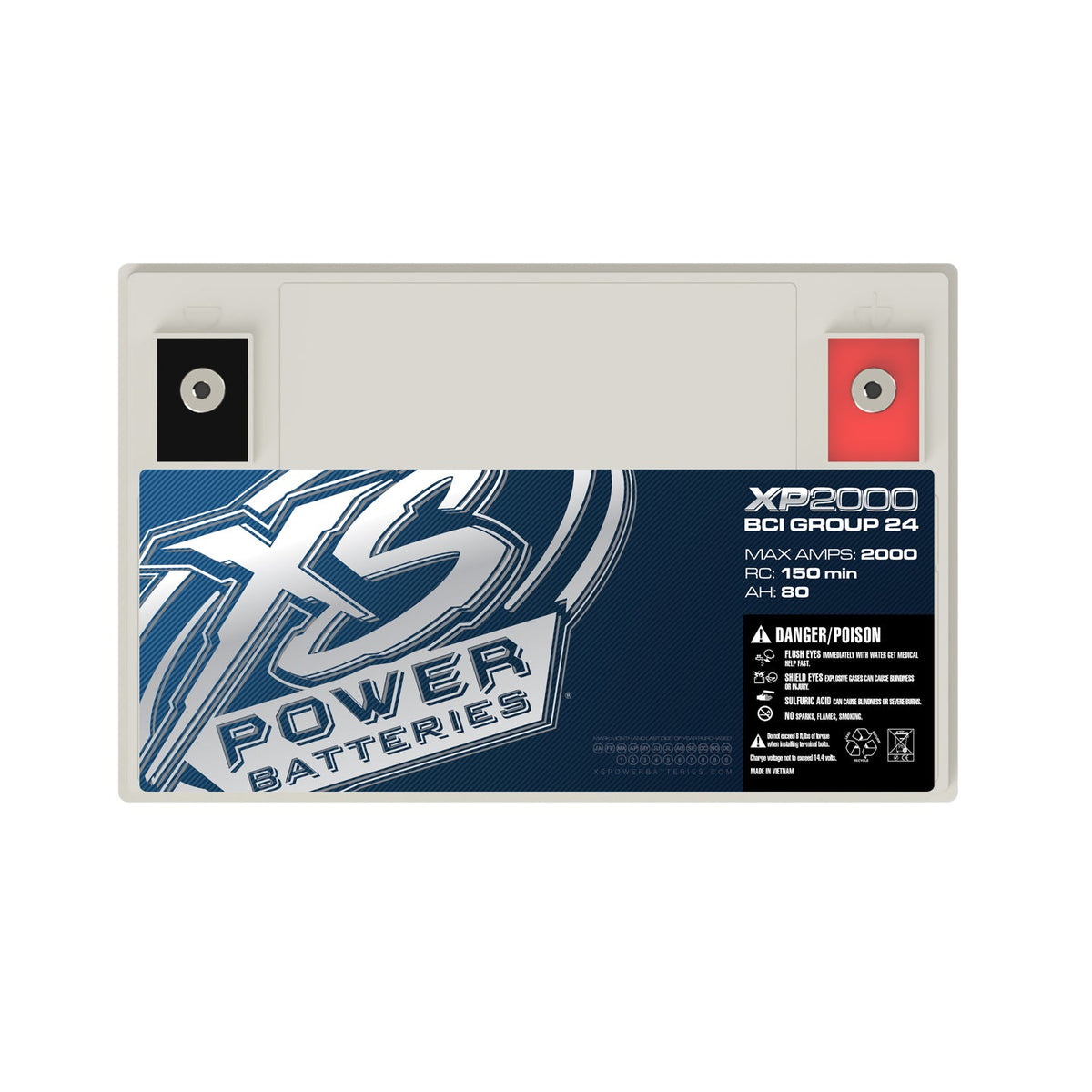 XS Power XS-XP2000 XSPOWER XP2000 12V BCI Group 24, AGM Secondary Battery