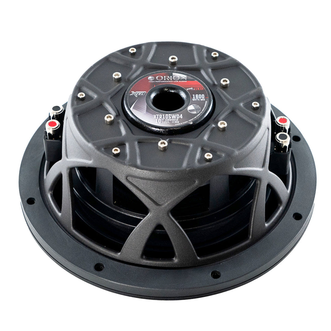 Orion XTR10SWD4 10" Shallow Mount Subwoofer – Dual 4 Ohm, 400W RMS Bass Speaker