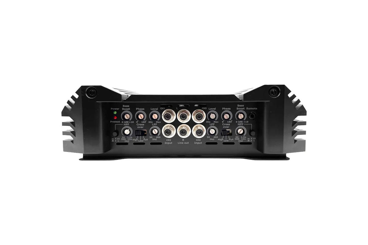 Orion XTR1700.4 1700W RMS 4-Channel Class AB Car Amplifier – High Power Full Range, Bass Boost, Adjustable Crossovers
