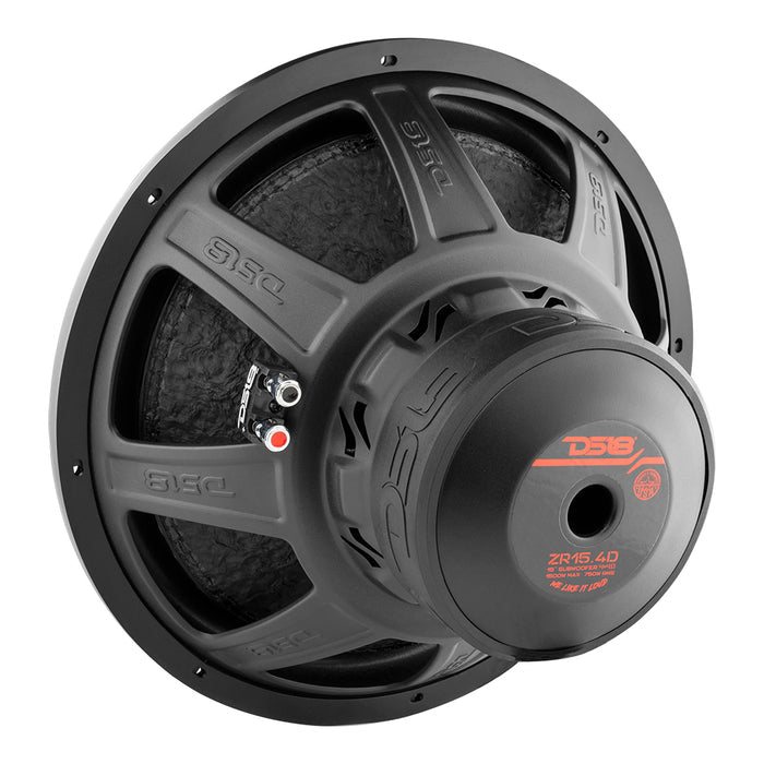 DS18 ZR15.4D ELITE-Z 15" ZR Series Subwoofer 750W RMS DVC 4‑Ohm