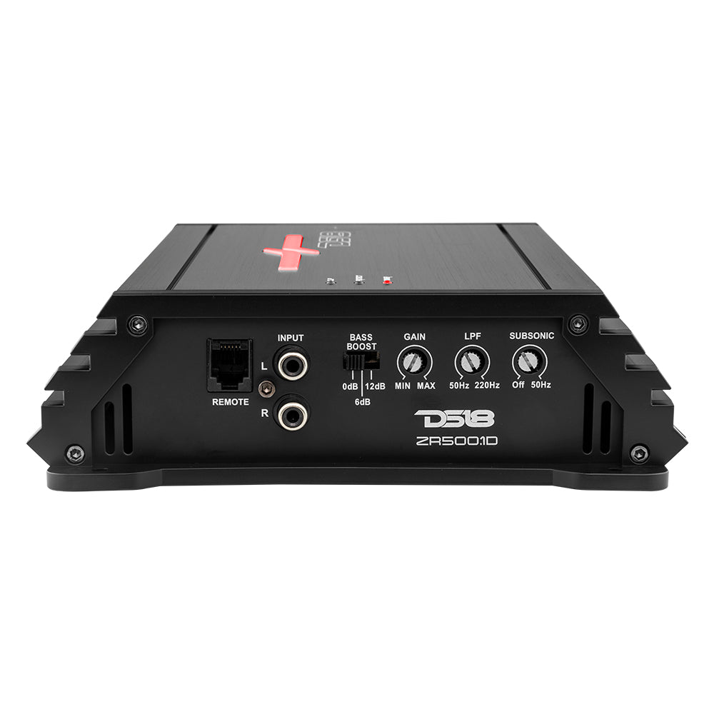 DS18 DS-ZR500.1D ZR Class D 1-Channel Monoblock Amplifier 500 Watts RMS DS18