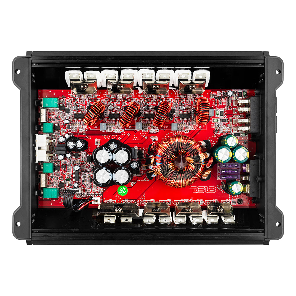 DS18 DS-ZR800.4D ZR Class D 4-Channel Full Range Amplifier 200x4 at 4 Ohm Watts RMS DS18