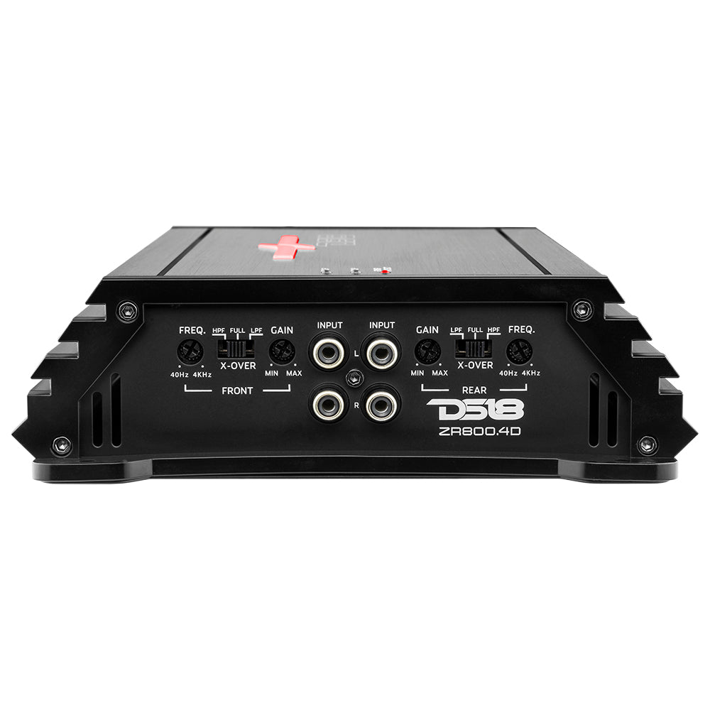 DS18 DS-ZR800.4D ZR Class D 4-Channel Full Range Amplifier 200x4 at 4 Ohm Watts RMS DS18