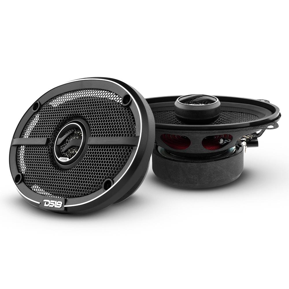 DS18 DS-ZXI-464 ELITE 4x6 Inch 2-Way Coaxial Speakers with Kevlar Cone 120 Watts 4-Ohm DS18 (PAIR)
