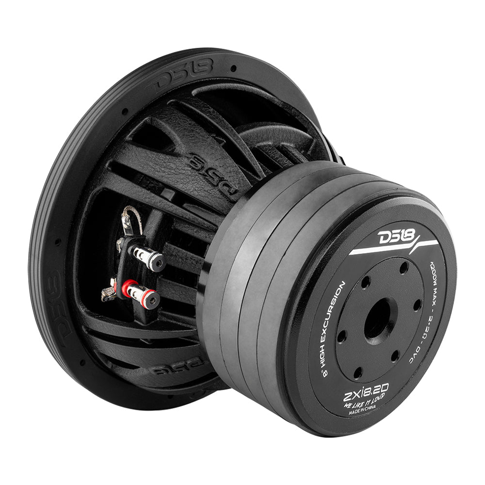 DS18 DS-ZXI8.2D ZXI High Excursion 8 Inch Subwoofer 1000W Watts DVC 2-Ohm 4 Magnets DS18