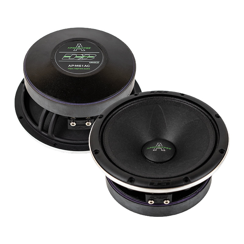 Deaf Bonce Car Audio Bundle | Machete Fight MFA-4.320 4-Channel Amplifier + Apocalypse AP-M61AC 6.5" Mid-Range Speakers (Pair) + AT-32 Tweeters (Pair)