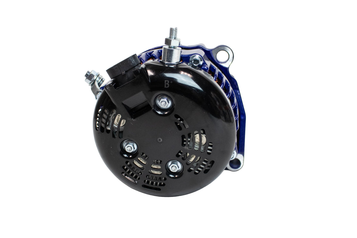 AutoTech AT-HP-8301-400A-BL 400 Amp High Output Alternator, GM 4.3L-8.1L 2005-2024, Intense Blue