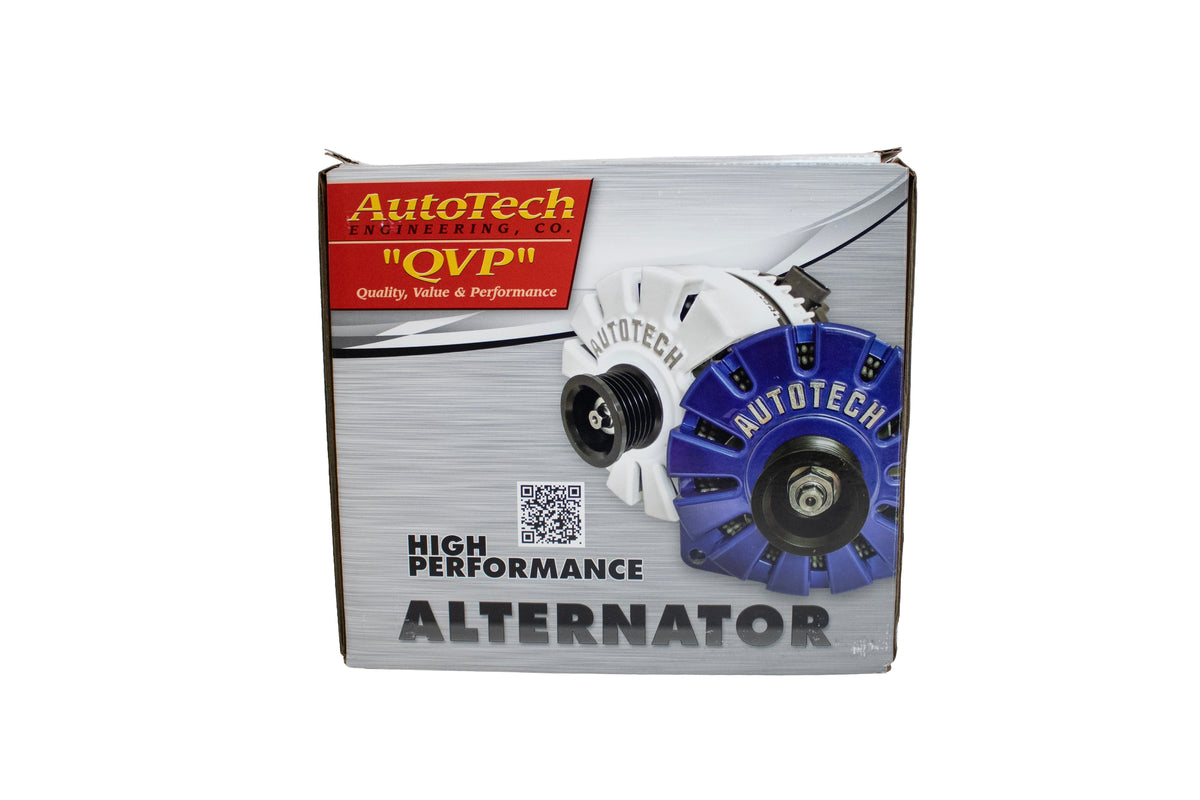 AutoTech AT-HP-8301-400A 400 Amp High Output Alternator, GM 4.3L-8.1L 2005-2024, Natural Aluminum