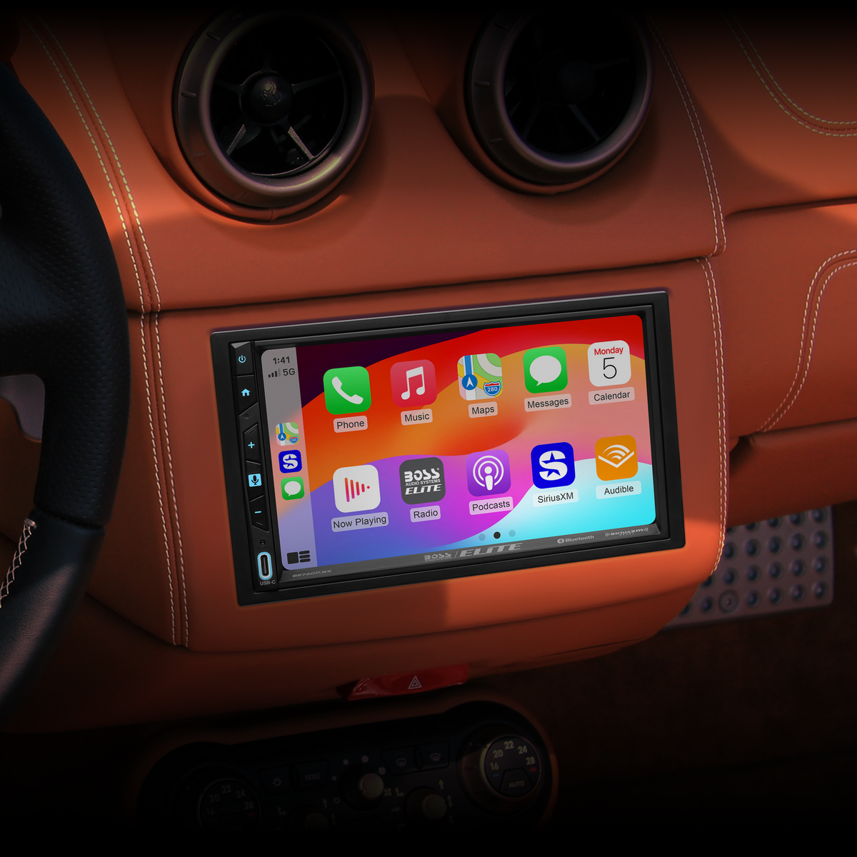 Boss Audio BE7ACP.WX 7" wireless with SXM Apple CarPlay® & Android Auto™ (Wired, Wireless)