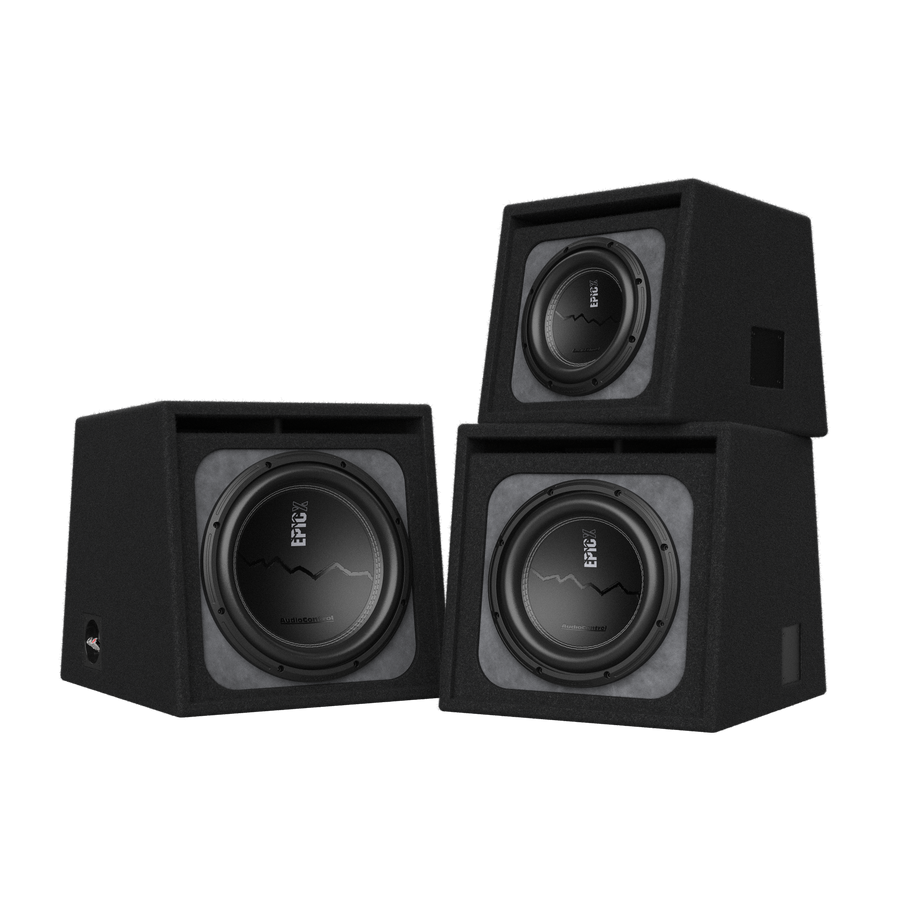 Audio Control EPICXV10 Series 10" Vented Subwoofer Enclosure – 400W/500W RMS High-Power Bass Box