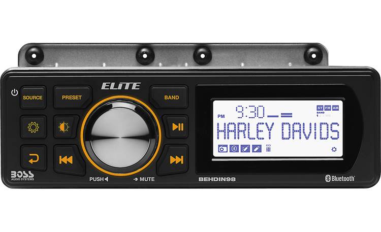 Boss Audio BEHDIN98 | Harley Davidson Bluetooth Receiver – Amplified, Fits 1998-2013 Electra & Road Glide