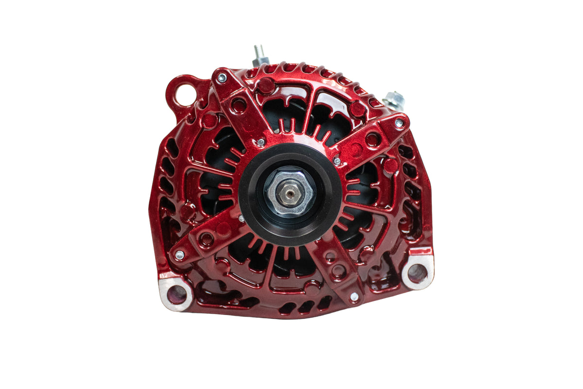 AutoTech Alternator for Chevy/GM 400 Amp High Output Alternator 4.3L–8.1L Engines (2005–2024) | Upgrade for Car Audio, Trucks & SUVs | REALLY RED (BREMBO RED) – Model AT-HP-8301-400A-RD