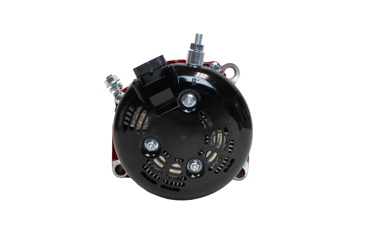AutoTech Alternator for Chevy/GM 400 Amp High Output Alternator 4.3L–8.1L Engines (2005–2024) | Upgrade for Car Audio, Trucks & SUVs | REALLY RED (BREMBO RED) – Model AT-HP-8301-400A-RD