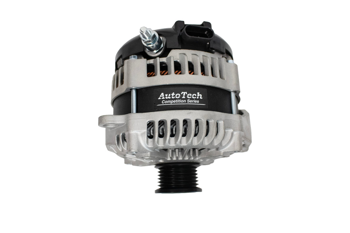 AutoTech AT-HP-8301-400A 400 Amp High Output Alternator, GM 4.3L-8.1L 2005-2024, Natural Aluminum