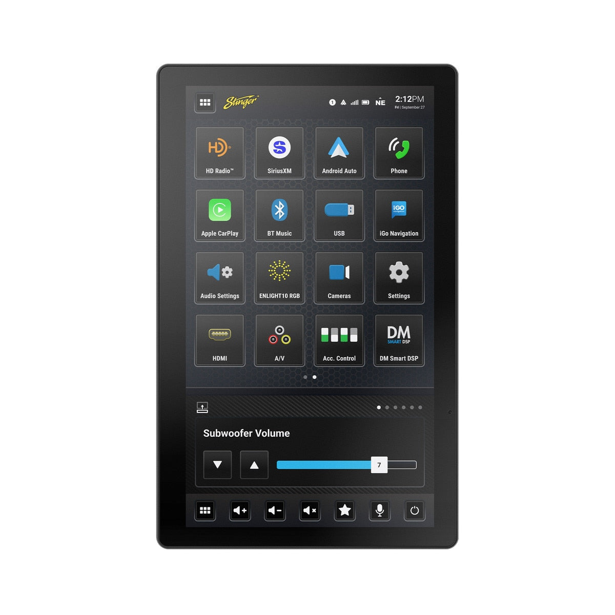Stinger iX212 12.8-inch Floating Multimedia Infotainment Display System