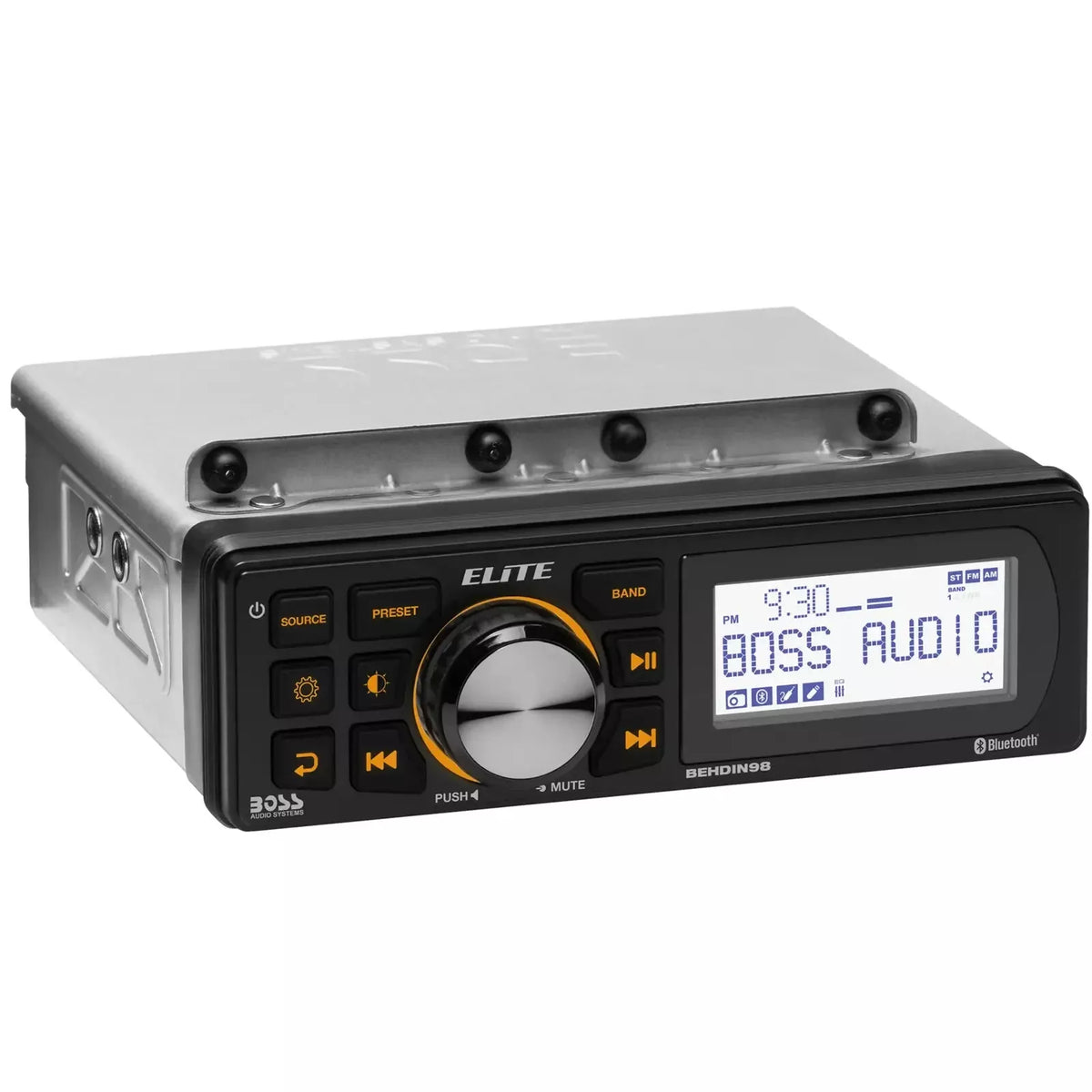 Boss Audio BEHDIN98 | Harley Davidson Bluetooth Receiver – Amplified, Fits 1998-2013 Electra & Road Glide