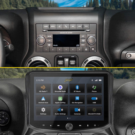 Stinger SRK-JK11HX Full Radio Integration Kit Compatible With 2011-2018 Jeep Wrangler JK